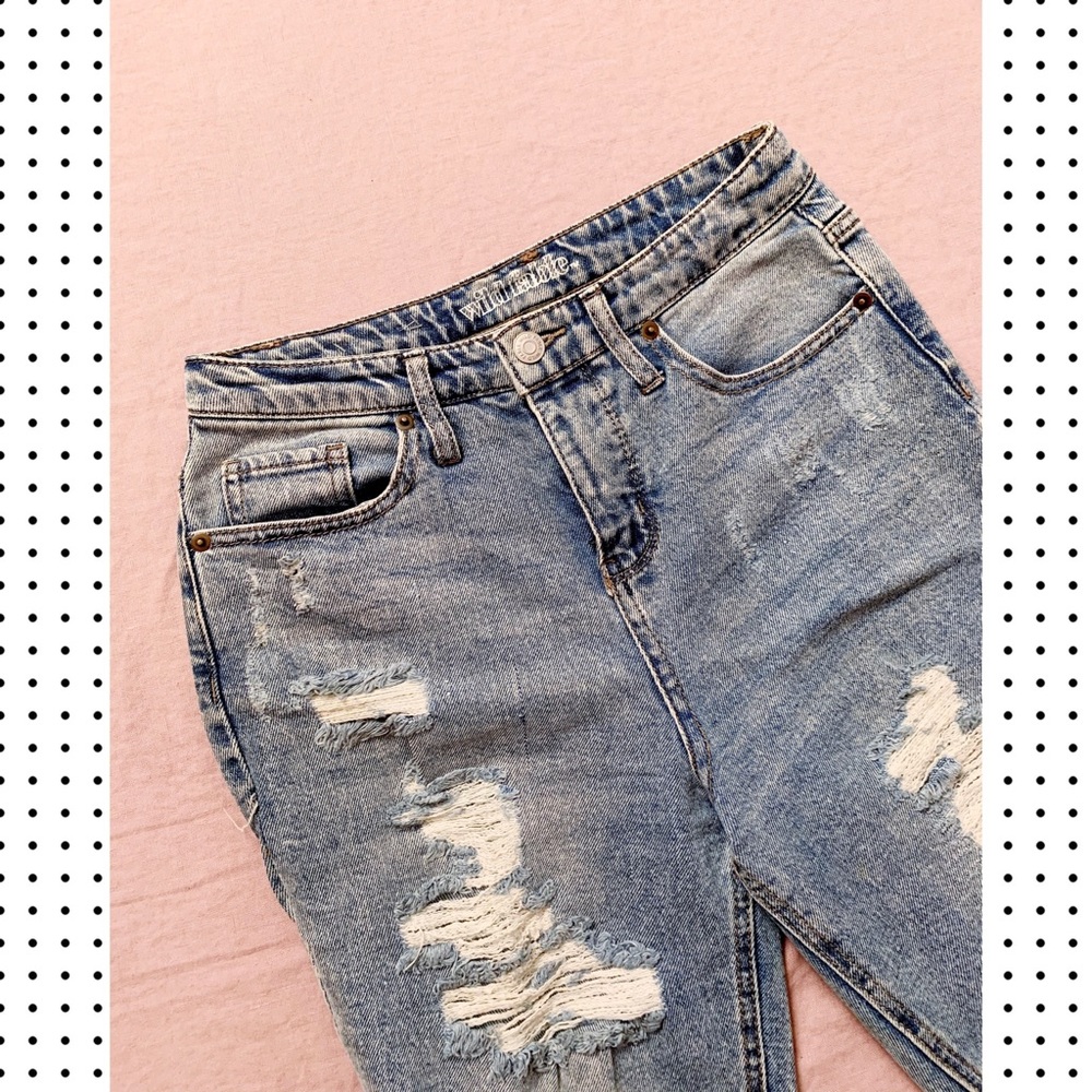 Acid Wash Mom Jeans